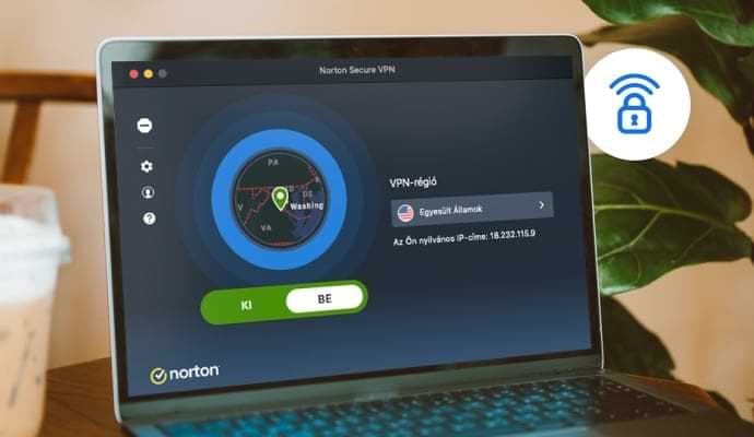 Képernyőriasztás, Norton Secure VPN.